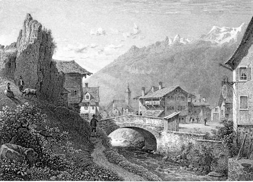 Andermatt intorno al 1870