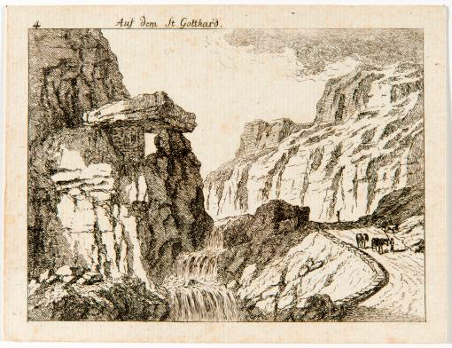 Passo del San Gottardo, Salomon Gessner, 1785